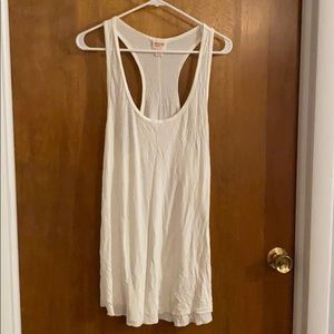 White racerback tank